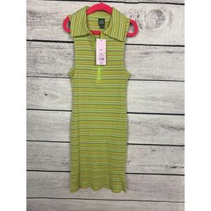 NWT Wild Fable Ladies Wild Fable Green Apple Stripe Dress- Size XS